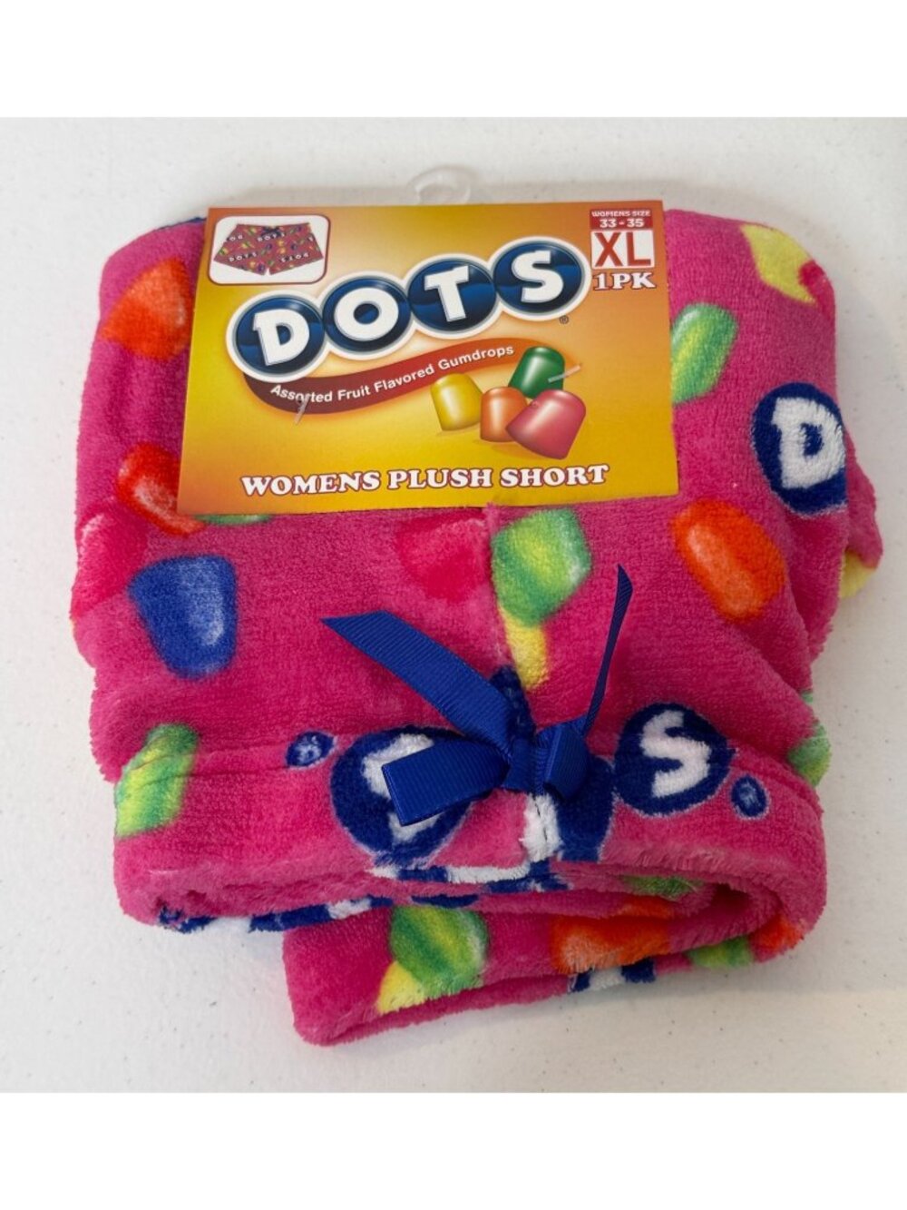 DOTS Candy Plush Lounge Shorts Womens XL New